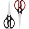 Kitchen Scissors, iBayam Heavy Duty Kitchen Shears, 2-Pack 9 Inch Dishwasher Safe Come Apart Food Scissors, Multipurpose Stainless Steel Sharp Cooking Scissors for Chicken, Poultry, Fish, Meat, Herbs
