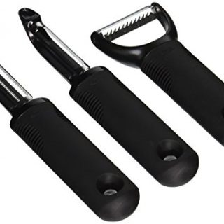 OXO Good Grips 3 Piece Peeler Set, Black