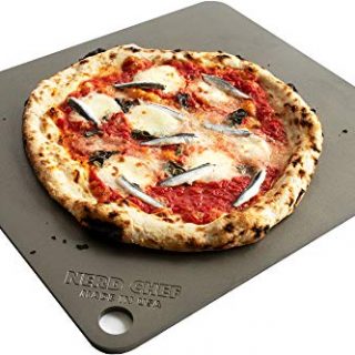 NerdChef Steel Stone - High-Performance Baking Surface for Pizza (14.5"x16" x1/4") - (.25" Thick - Standard)