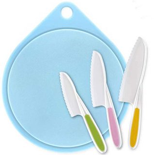 Knife (3-Piece) and Cutting Board/Firm Grip