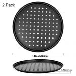 2Pcs 11" Pizza Pan Nonstick Coating Carbon Steel - Image 4