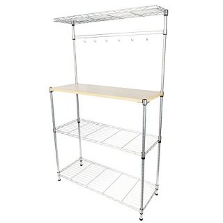 Teeker Baker's Rack for Kitchens,Microwave Stand Storage Rack,Kitchen Cart Storage Organizer Shelf Workstation