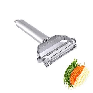 TOONEV Stainless Steel Peeler Julienne & Vegetable Peeler Multi-functional Double-sided Blade Vegetable Cutter and Fruit Slicer Dual Blade
