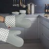 EJOY Non-Slip Silicone Kitchen Oven Mitts for Cooking - Image 3