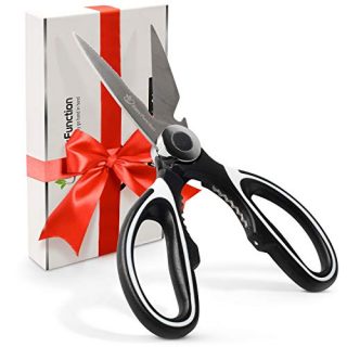 Kitchen Scissors & Razor Sharp Heavy Duty Kitchen Shears - Best For Easy Cutting Of Food, Poultry & Meat - Multipurpose & Dishwasher Safe