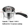 P&P CHEF 1 Quart Saucepan, Stainless Steel Saucepan with Lid - Image 6