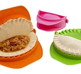 Zoie + Chloe 3-Piece Dough Press Set: Perfect for Dumpling, Calzone, Ravioli, Empanada, Turnover & Pierogi