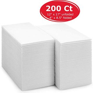 Linen Feel Disposable Guest Hand Towels