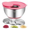 Mixing Bowls with Airtight Lids, Blingco Stainless Steel - Image 2