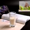 MIXIAO Glass Drinking Straws Clear Reusable Glass Straws Set - Image 5