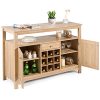 Giantex Buffet Server Sideboard, Console Table, Wood Dining Table - Image 3
