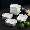 Square Double Handle Ramikins for Pudding - Image 3
