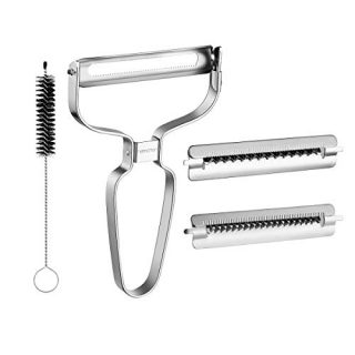 Hemoton 3-in-1 Peeler Set, Stainless Steel Peeler, Multi-function Vegetable and Fruit Peeler for Home and Kitchen use