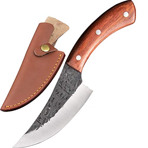 Boning & Fillet Knife, Kitchen Cooking Knives Handmade Fixed Blade Hunting Knife Sheath handmade Multipurpose Cleaver, for Camping, Tactical, Outdoor