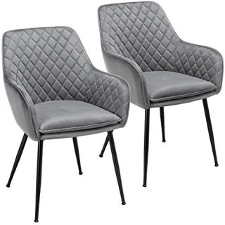 Dining Chairs Armchairs Velvet Upholstered Side
