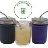 Short Thin Bent Stainless Steel Straws for Cocktail Glasses - Image 2