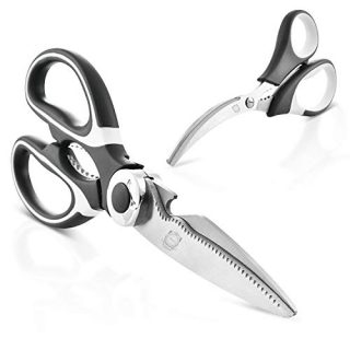 THNHA Kitchen Shears - Ultra Sharp Premium Heavy Duty Kitchen Shears and Multi Purpose Scissors Includes Seafood Scissors As a Bonus -Kitchen Heavy Duty Cooking Scissors