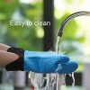 Heat Resistant Silicone Oven Mitts,Pot Holders with Quilted Liner - Image 7