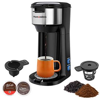 Single Serve Coffee Maker for K Cup Pods, Ground Coffee & Tea, 3-IN-1 Thermal Drip Instant Coffee Machine Brewer with Upgraded Anti-spill Filter, Self Cleaning Function, Brew Strength Control