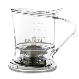 DAVIDsTEA Tea Steeper for Loose Tea with Lid, Bottom Dispensing Tea Infuser (16 oz / 473 mL)