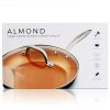 Nonstick Ceramic Copper Frying Pan: Non Stick 10 Inches Skillet With Glass Lid - Image 5