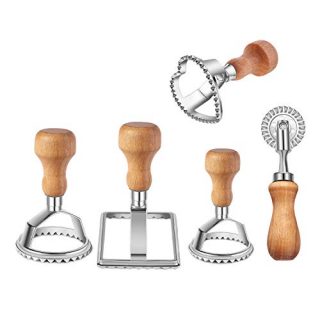 Ravioli Stamp Maker Cutter with Roller Wheel Set