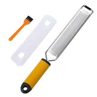 Upgraded Cheese Grater Lemon Zester Tool for Kitchen, Aisoso Premium Stainless Steel Blade Apply to Parmesan Cheese, Ginger, Garlic, Nutmeg, Citrus, Coconut, Chocolate