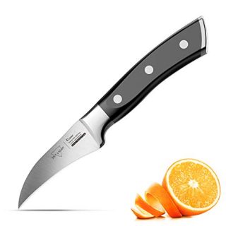 SKY LIGHT Peeling Knife, 2.75”Paring Potato Knives Tourne Cut Fruit Peeler Professional Birds Beak German Stainless Steel Small Kitchen Knife with Non Slip Ergonomic Grip