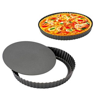 YOLIFE Tart Pan with Removable Bottom, Nonstick Quiche Pan, 10 Inch Quiche Pan