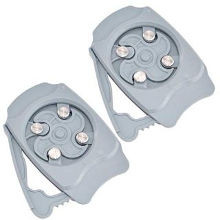 Can Opener Smooth Edge Topless Manual Can Opener Beer Soda Can Opener Bar Household Kitchen Tool (Grey 2 Pack)