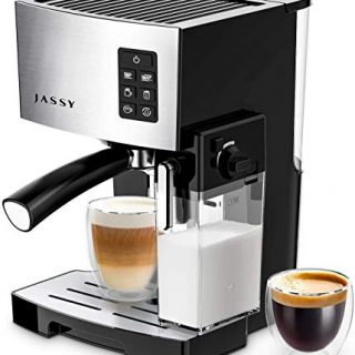 Espresso Machine Cappuccino Machines with 19 Bar High Pressure Pump & Powerful Steamer for Home Barista Cafe,Programmable Function,1250W