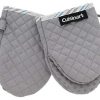 Cuisinart Silicone Mini Oven Mitts, 2pk - Little Oven Gloves for Cooking - Heat Resistant, Non-Slip Grip, Hanging Loop, 5.5 x 7.5 Inches - Ideal for Handling Hot Kitchen, Bakeware Items - Drizzle Grey
