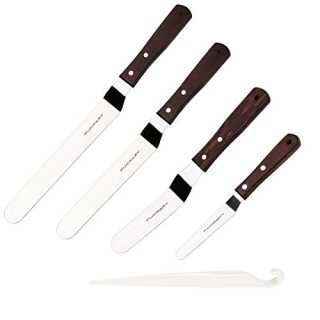 PUCKWAY 4PCS Cake Decorating Icing Spatula set