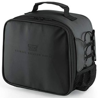 Lunch Box Insulated Lunch Bag for Men Women, Leakproof Thermal Reusable Lunch Tote for Adult, Lunch Cooler for Office Work Outdoor Picnic by Soundance, Black