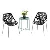 Bonnlo Modern Dining Chairs Set of 6 Plastic Saping Birch Chairs - Image 3