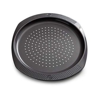 SAVEUR SELECTS 12-Inch Pizza Pan, Non-stick, Warp-resistant Carbon Steel, Dishwasher Safe, Artisan Series
