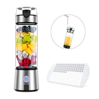 Portable Blender, Ayyie Personal Size Blender, Smoothie Blender USB Rechargeable Shakes and Smoothies Juicer Cup, with 4000mAh USB Batteries, BPA Free, Protein Juice Blender Mixer(SXB01)