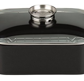 Kitchen Cookware Roaster with Aerating Funnel Lid