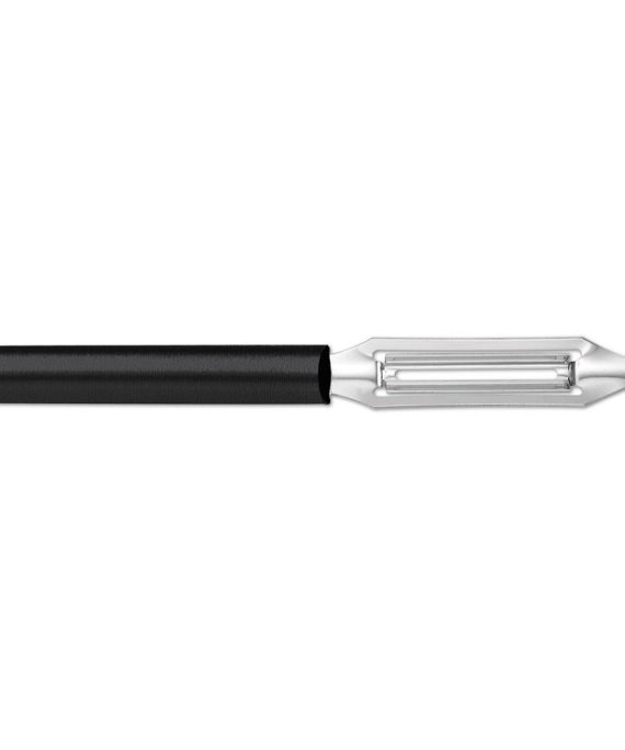 Rada Cutlery Deluxe Vegetable Peeler Blade Stainless Steel Resin Made in the USA, 8-3/8 Inches, Black Handle