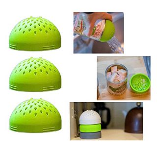 Micro Kitchen Colander Portable Multi-use Mini Silicone Colander Quick Draining Mini Can Drainer Strainer for Drain Chickpeas Kidney Beans and Tinned Fruit Dishwasher Safe (3green)