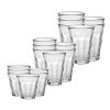 Duralex Picardie 36 Piece Clear Tempered Glass Drinkware and Tumbler Cup Set for Wine, Tea, Water, and Cocktails