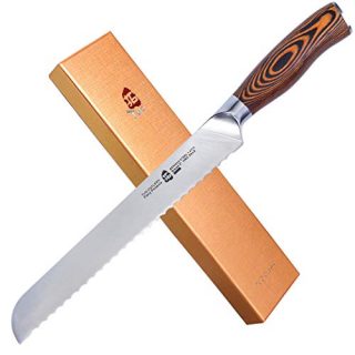 Kitchen Knife With Erqonomic Pakkawood Handle