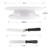 Kootek Cake Decorating Kits Supplies with Cake Turntable - Image 4
