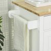 HOMCOM Wooden Rolling Kitchen Storage Island - Image 3