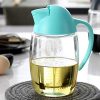Lawei 2 Packs 21 oz Oil Dispenser Bottle - Automatic Cap Glass - Image 5