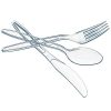 600 Clear Plastic Silverware Set | Disposable Plastic Utensils - Image 3