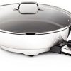 All-Clad SK492 Electric Skillet with Adjustable Temperature Dial, 7 Quart, Stainless Steel