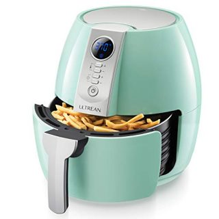 Ultrean Air Fryer, 4.2 Quart (4 Liter) Electric Hot Air Fryers Oven Oilless Cooker with LCD Digital Screen and Nonstick Frying Pot, UL Certified, 1-Year Warranty, 1500W (Blue)