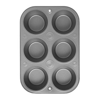 OvenStuff Non-Stick 6 Cup Jumbo Muffin Pan - American-Made, Non-Stick Baking Pans, Easy to Clean and Perfect for Making Jumbo Muffins or Mini Cakes