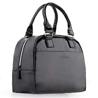 Patent Leather Lunch Box for Women Black Lunch Bags Thick Insulated Lunch Bags for Adults